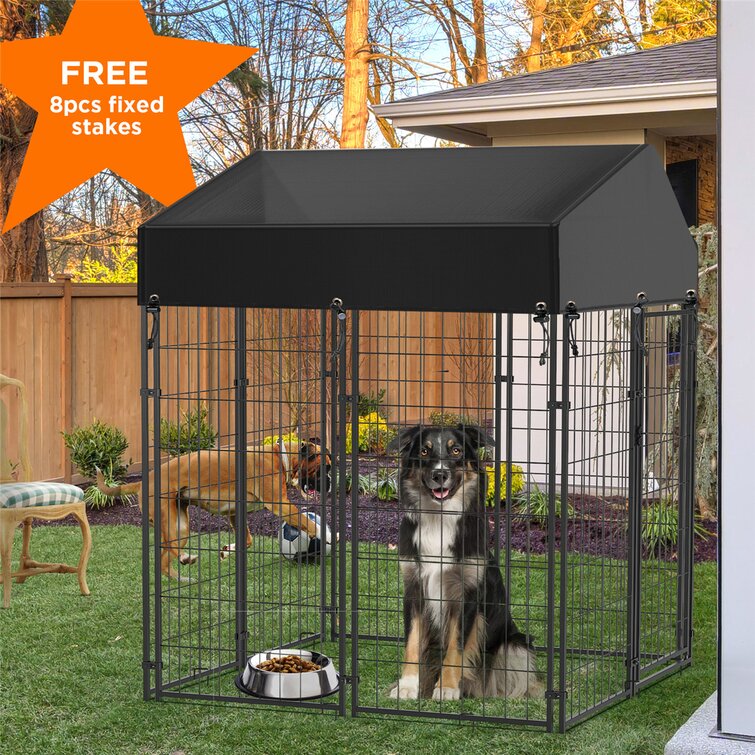 Steel store yard kennel